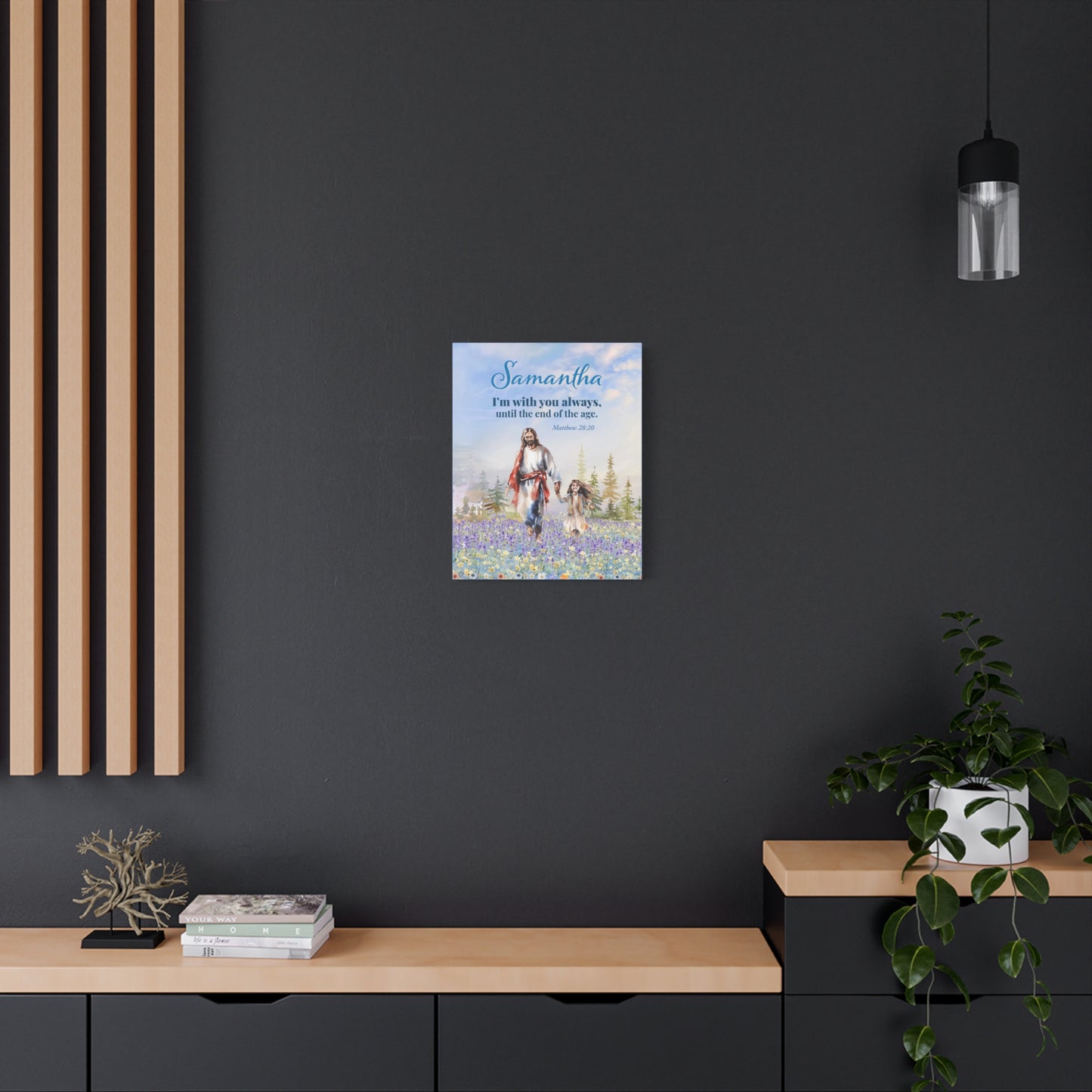 Faith Personalized Wall Art "I am with you always" (Matthew 28: 20)