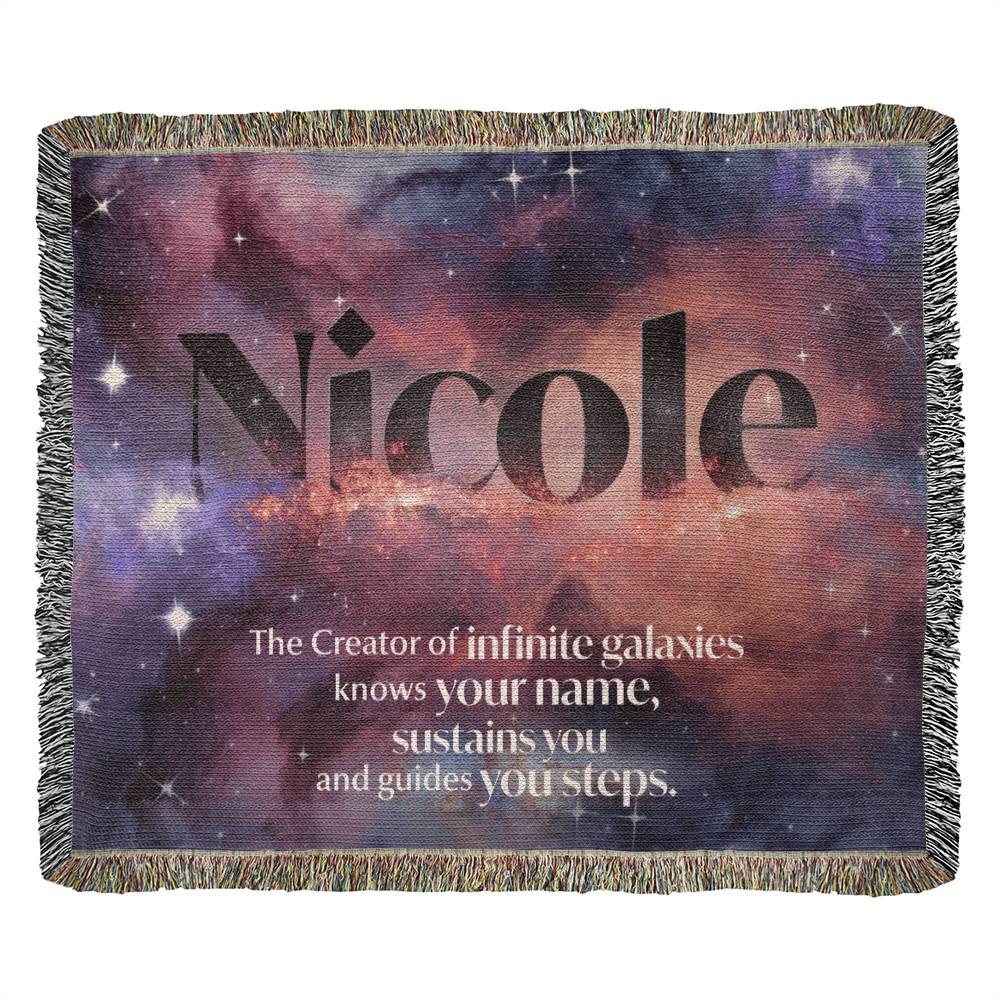 Personalized Woven Blanket - Creator of infinite galaxies