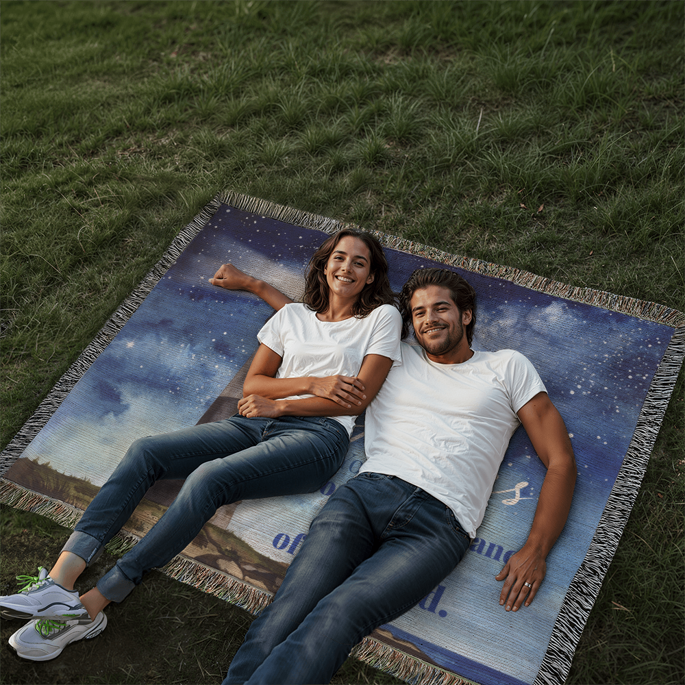 Personalized Woven Blanket "you will find comfort and guidance"