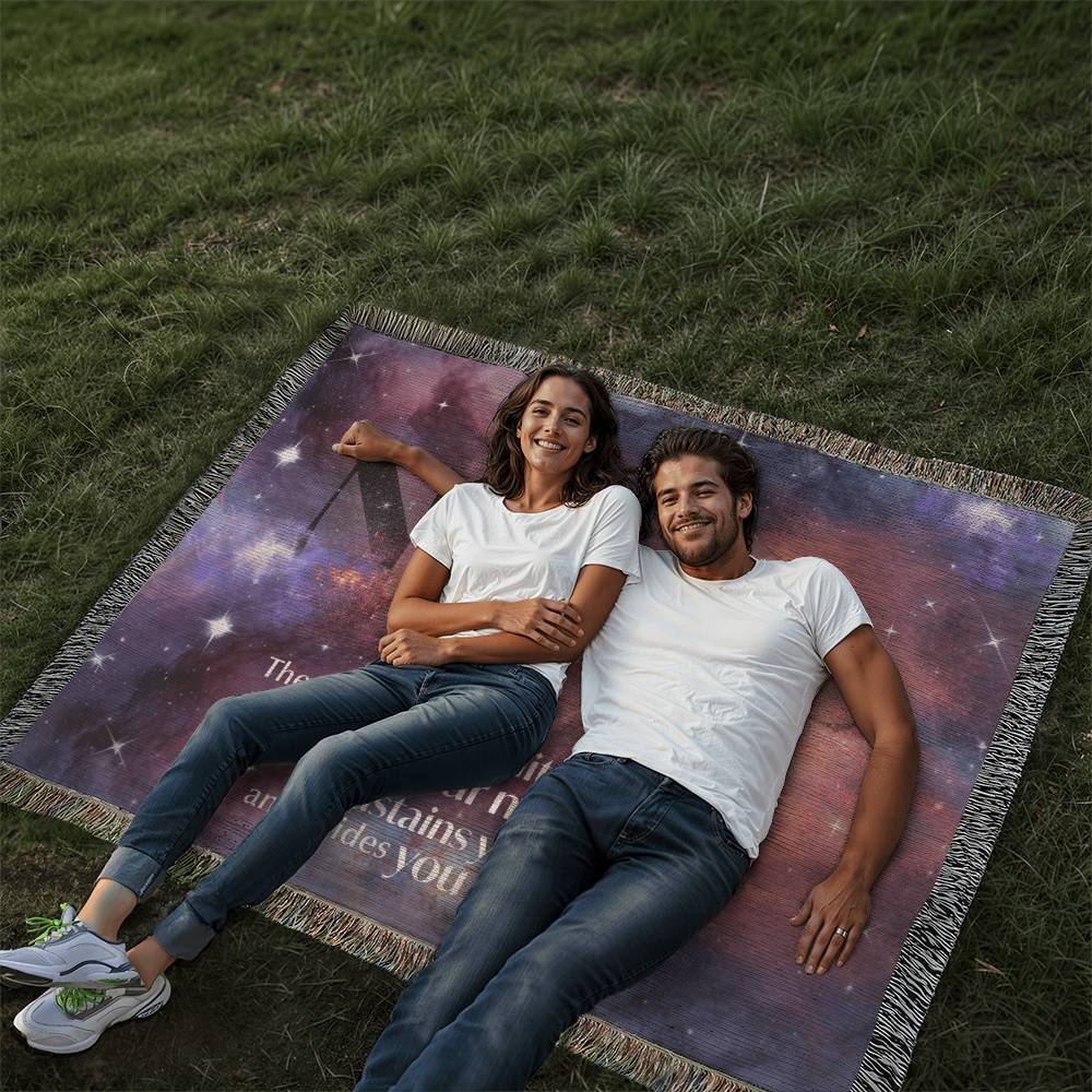 Personalized Woven Blanket - Creator of infinite galaxies