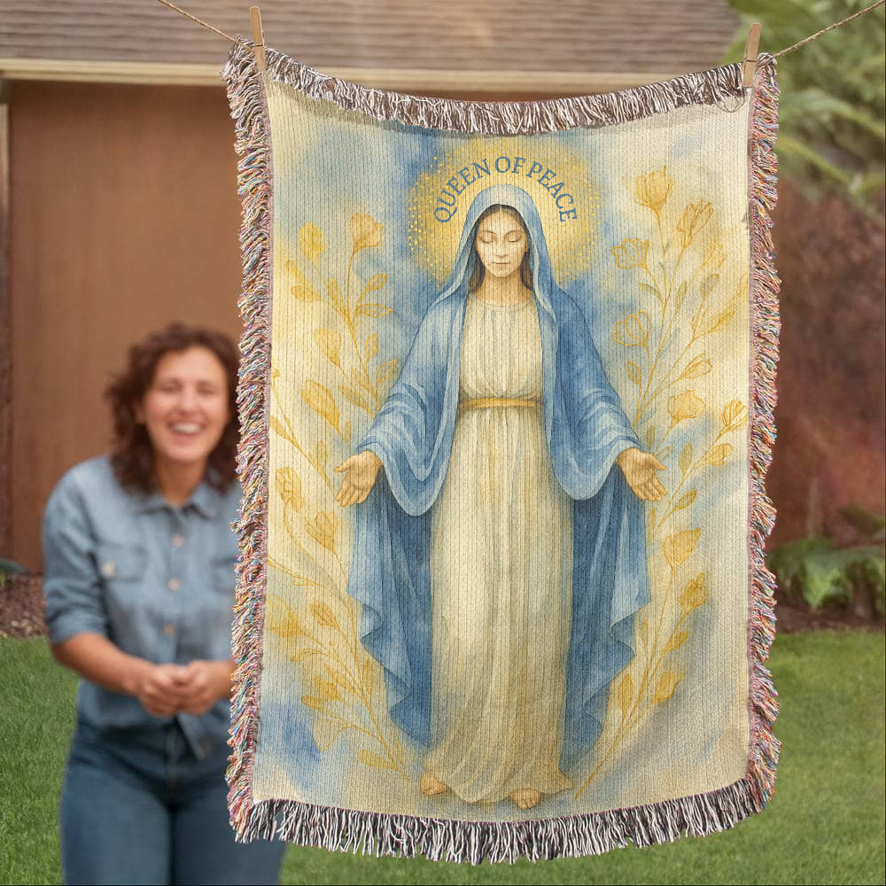 Woven Blanket "Queen of Peace"