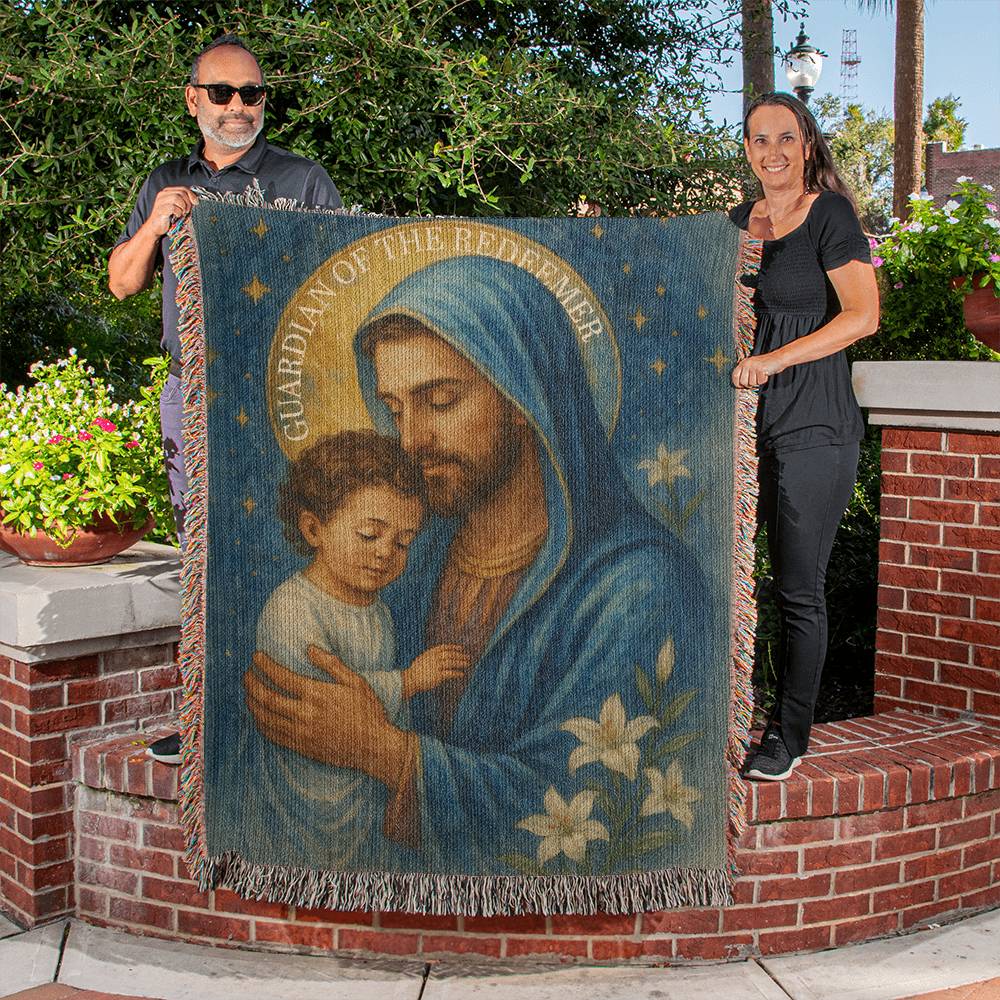 Woven Blanket "Guardian of the Redeemer"