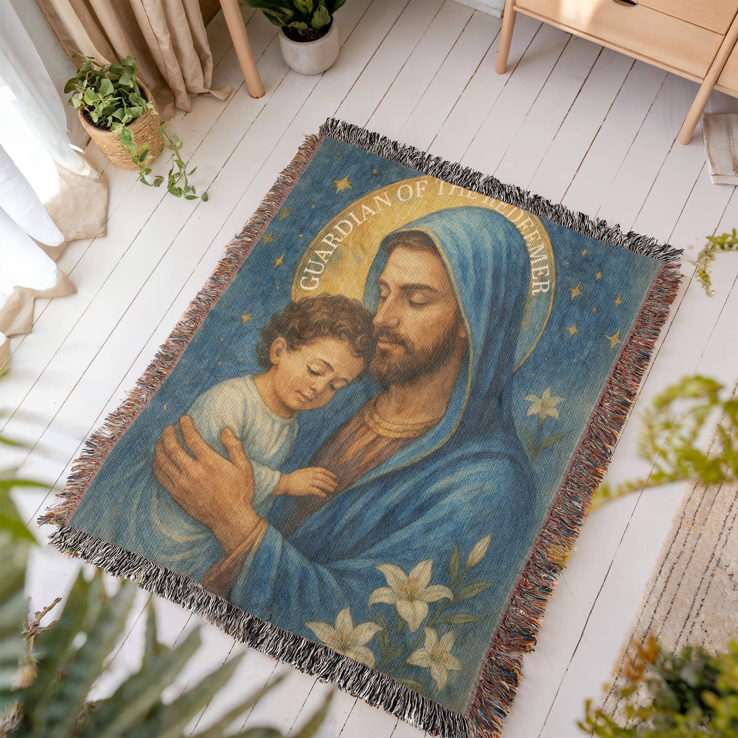 Woven Blanket "Guardian of the Redeemer"