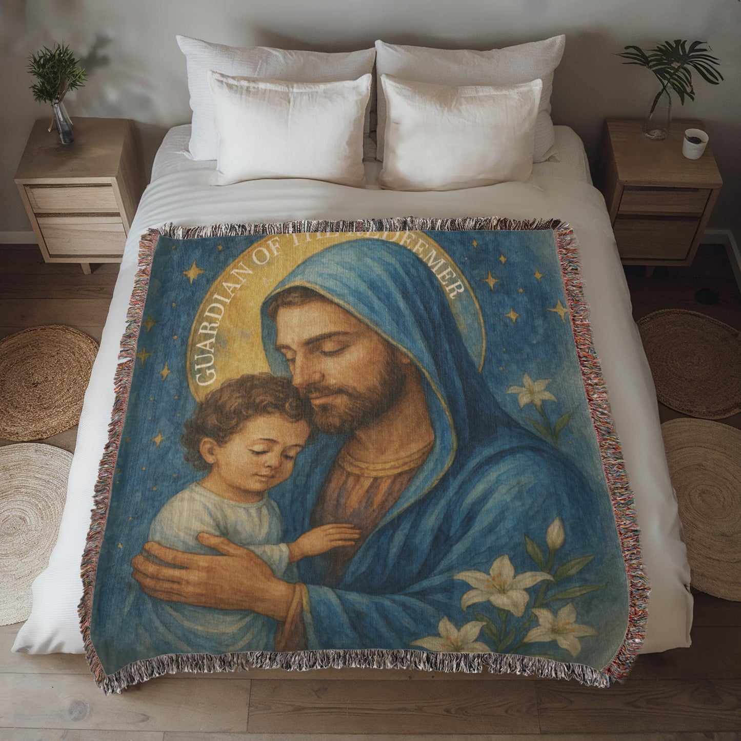 Woven Blanket "Guardian of the Redeemer"
