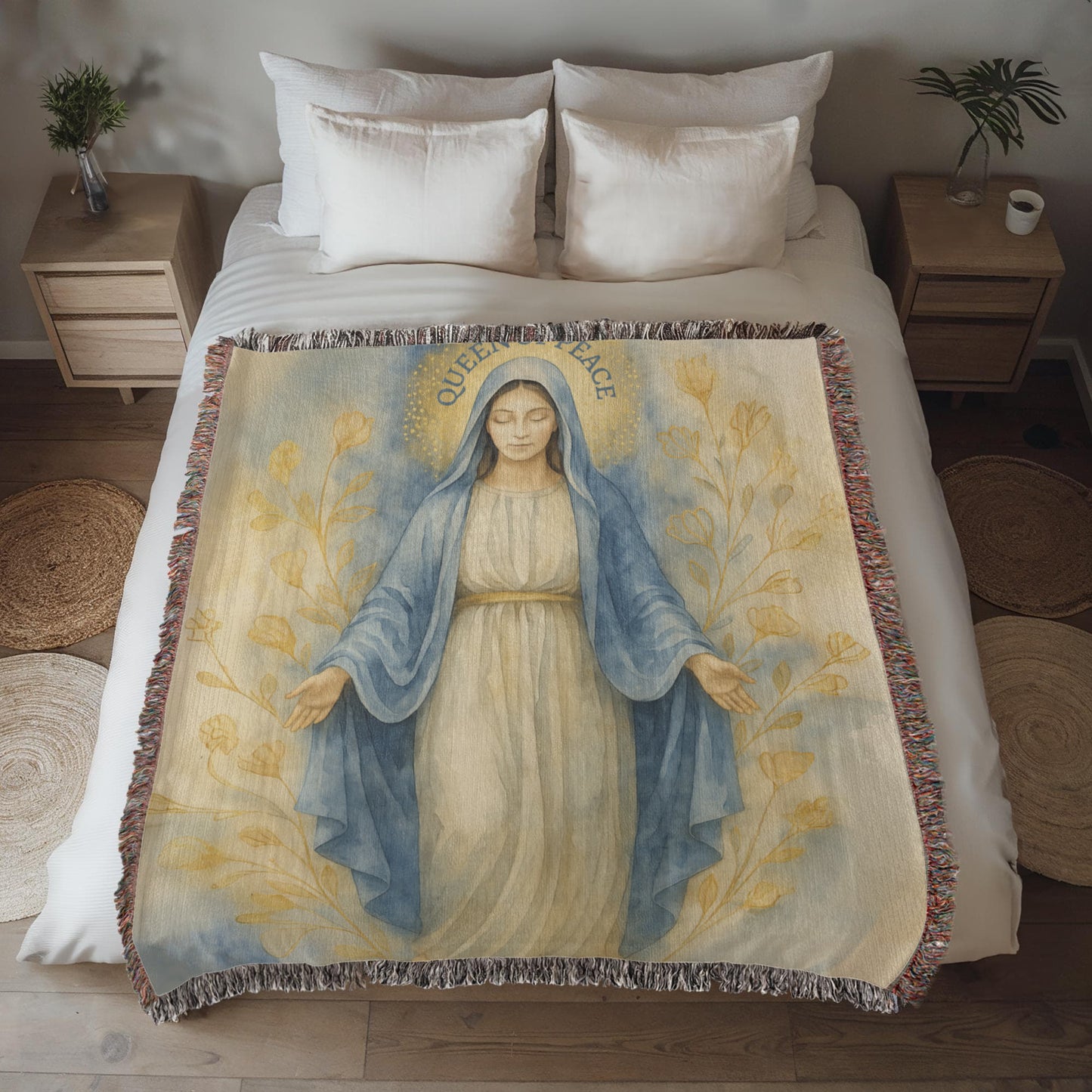 Woven Blanket "Queen of Peace"