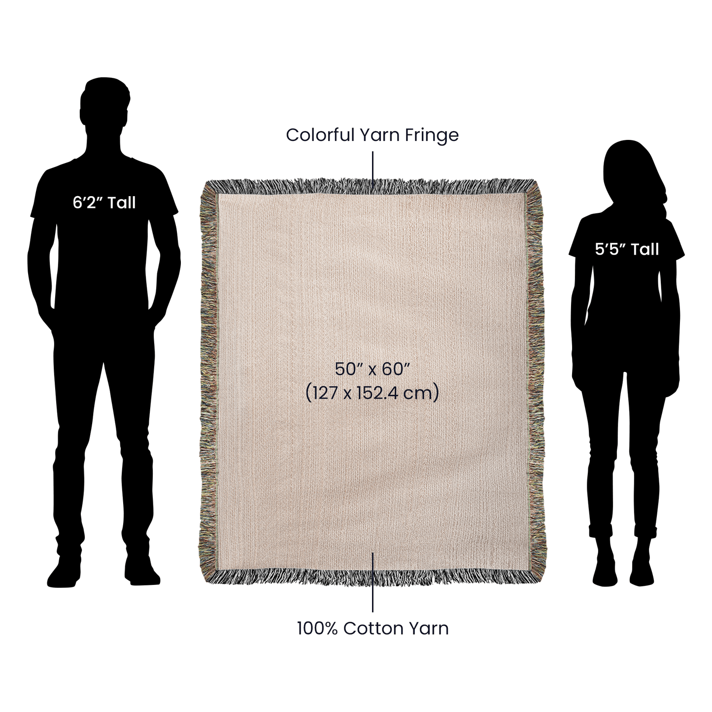 Woven Blanket "He do for you, his beloved daughter? (Matthew 6, 26-29)"