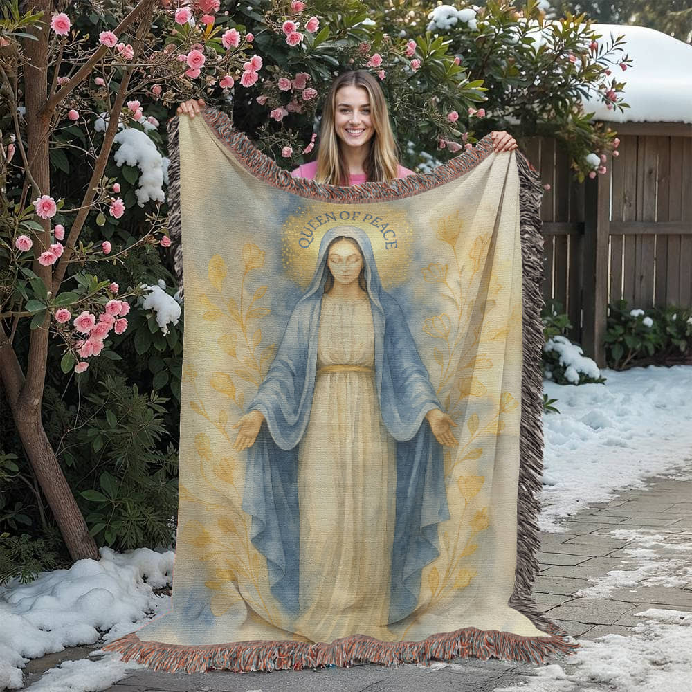 Woven Blanket "Queen of Peace"