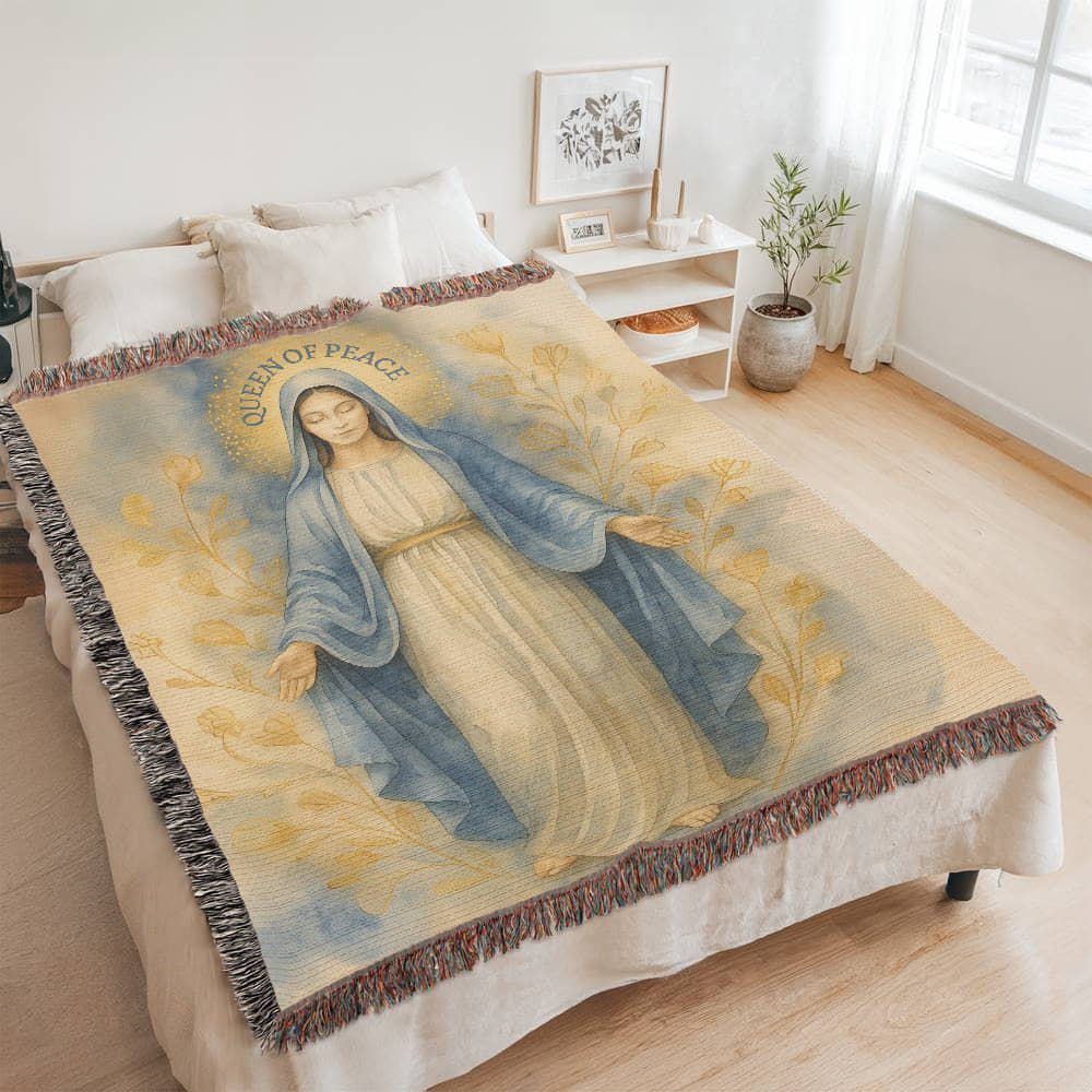 Woven Blanket "Queen of Peace"