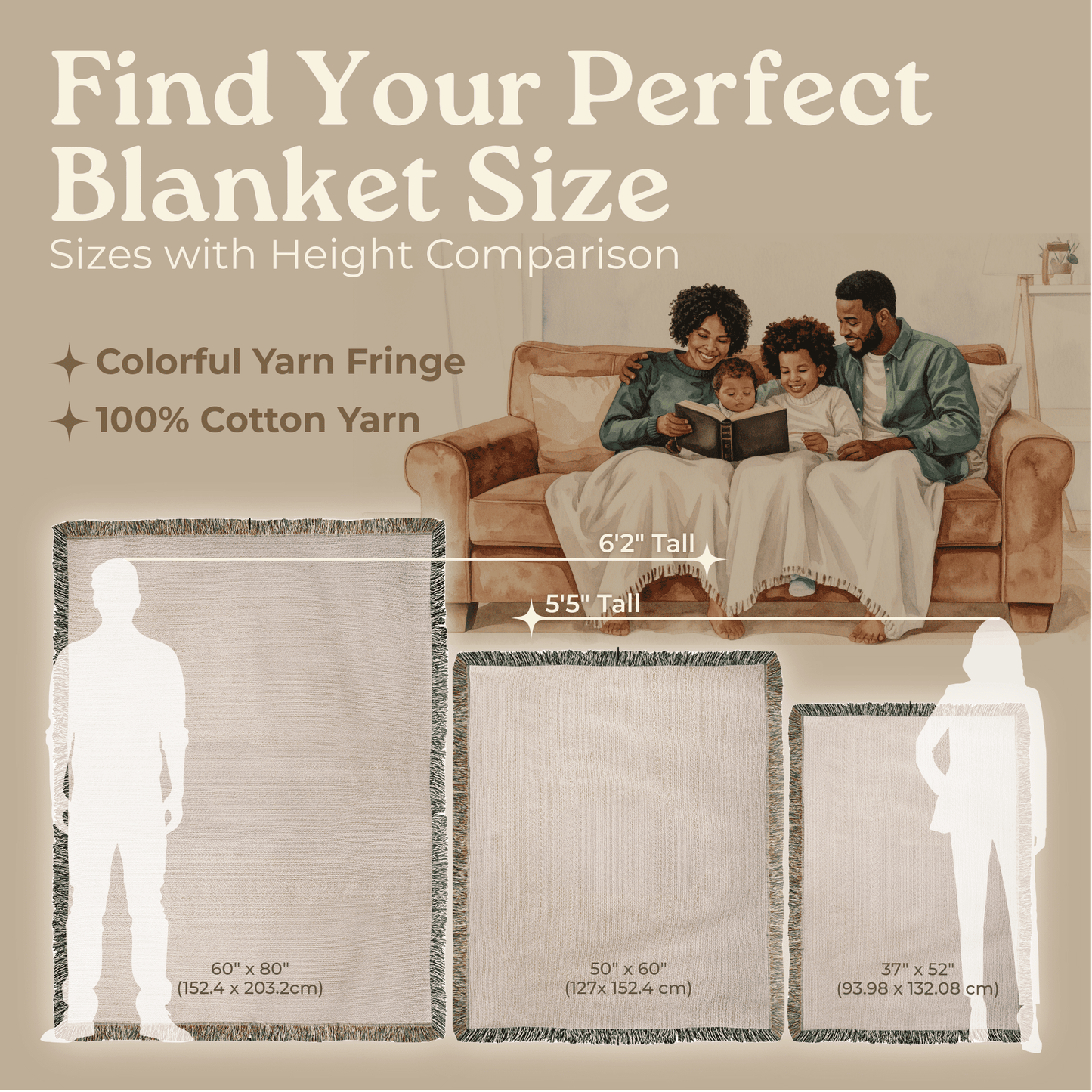 Woven Blanket "He do for you, his beloved son? (Matthew 6, 26-29)"