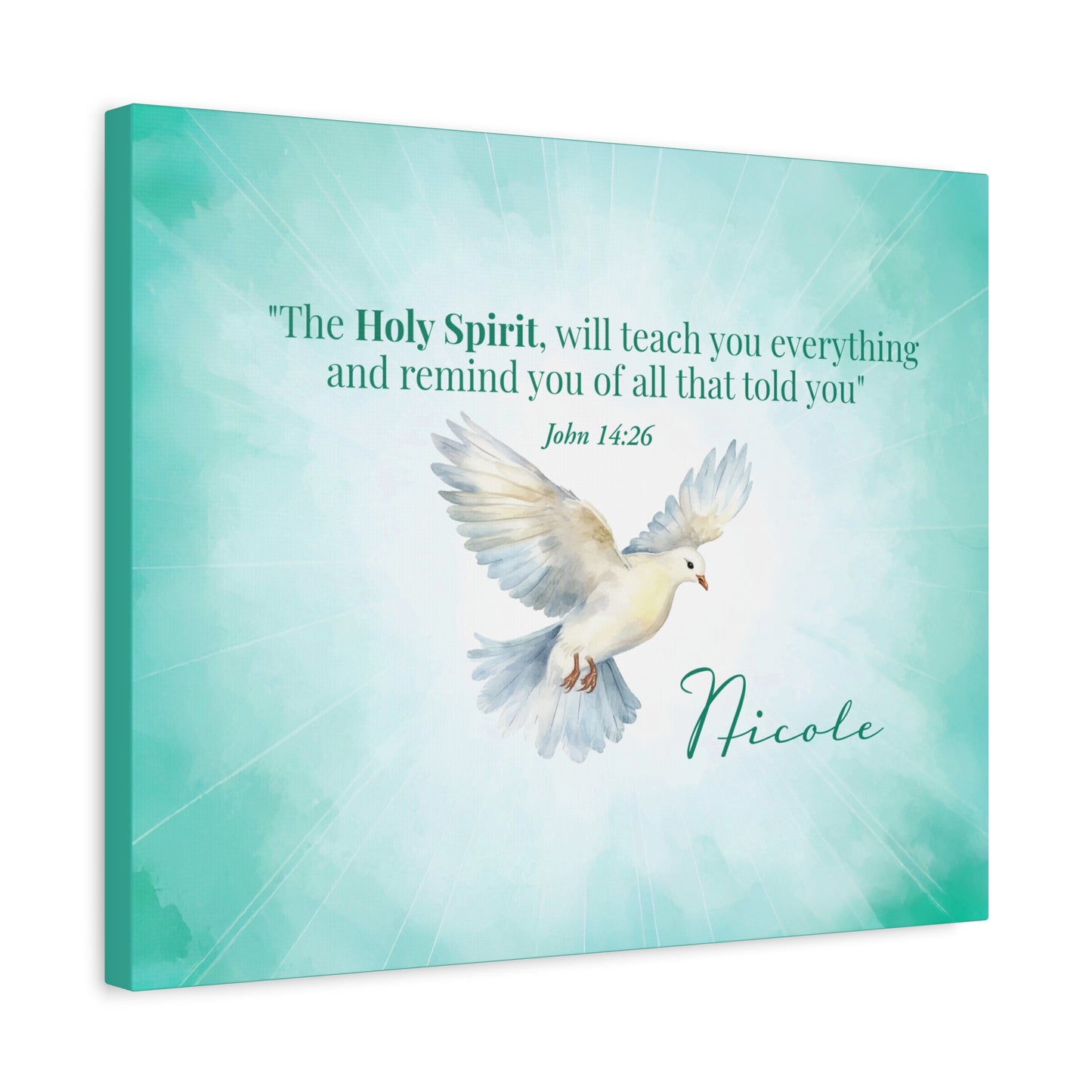 Faith Personalized Wall Art "The Holy Spirit" (John 14:26)