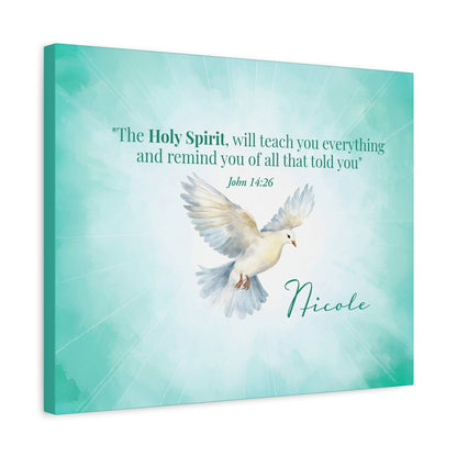Faith Personalized Wall Art "The Holy Spirit" (John 14:26)