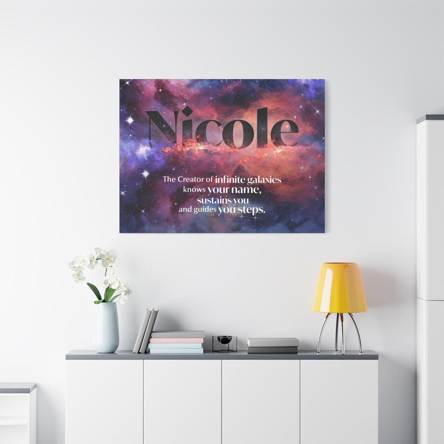 Faith Personalized Wall Art - Creator of infinite galaxies