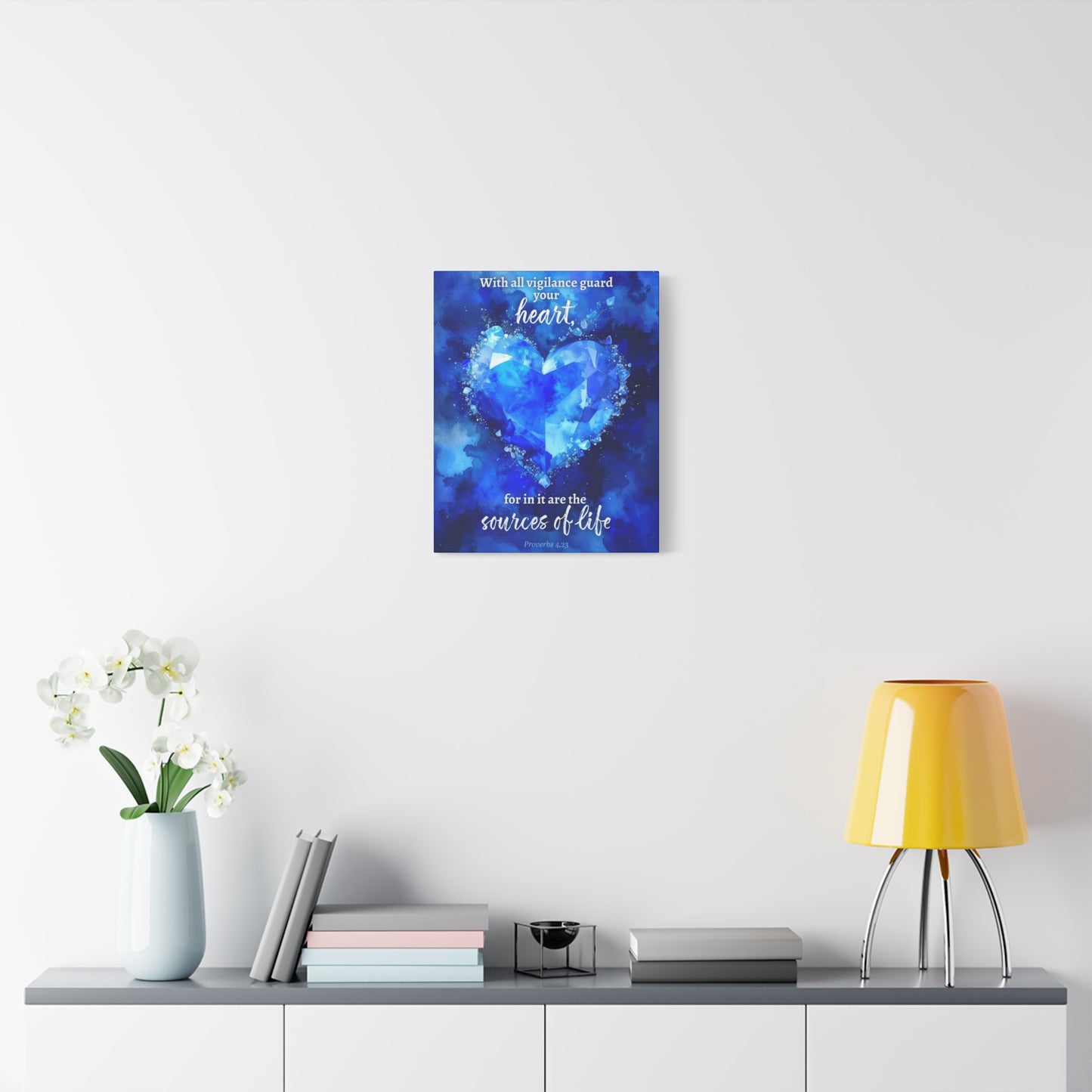 Faith Wall Art "With all vigilance guard your heart" (Proverbs 4:23)
