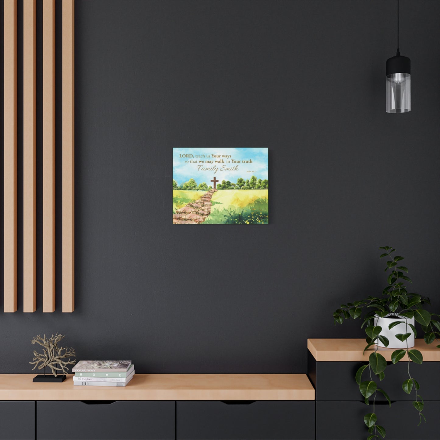 Faith Personalized Wall Art "Walk in His Truth" (Psalm 86:11)