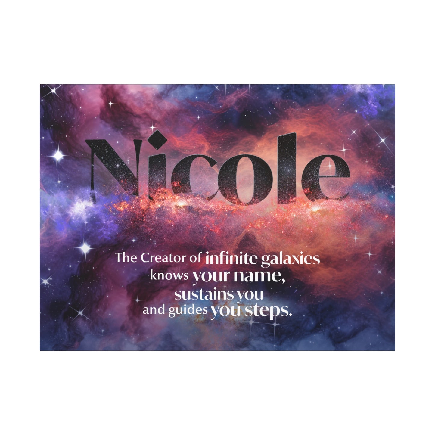 Faith Personalized Wall Art - Creator of infinite galaxies