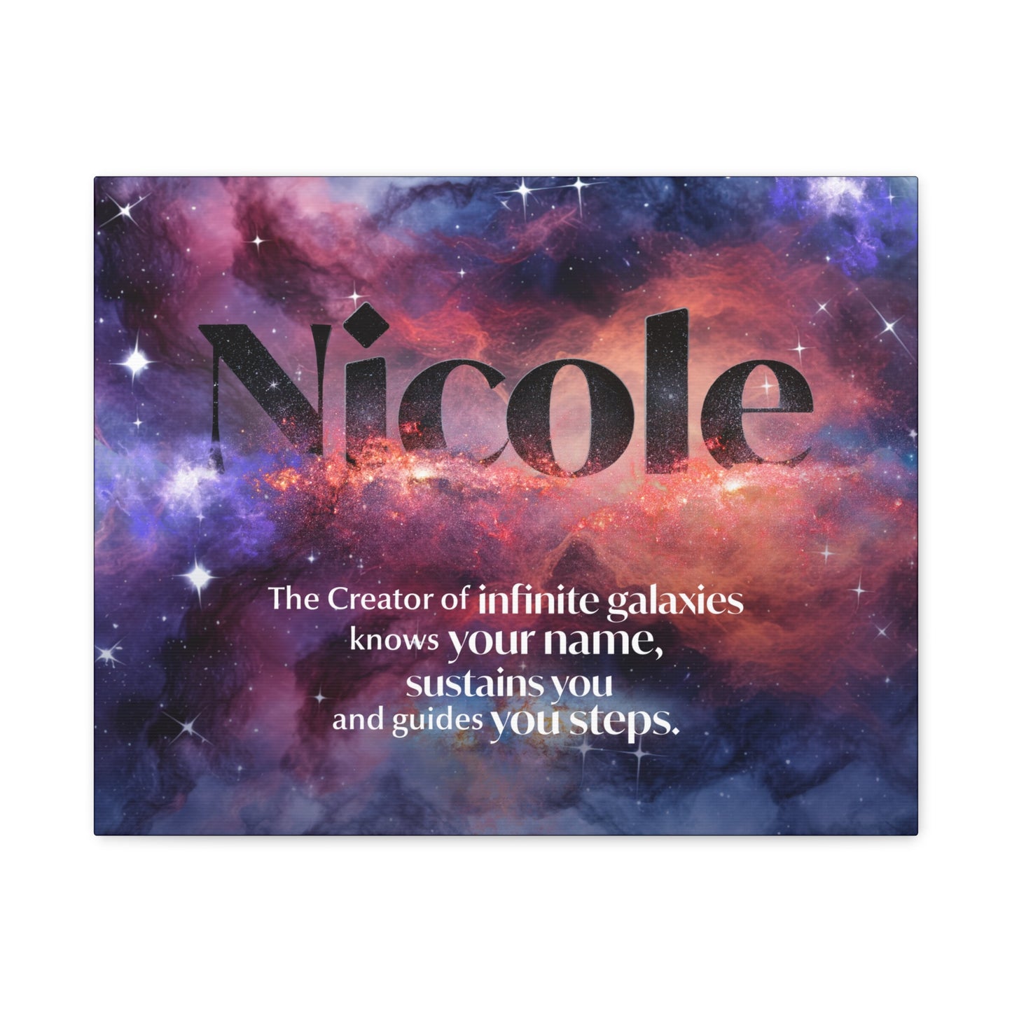 Faith Personalized Wall Art - Creator of infinite galaxies