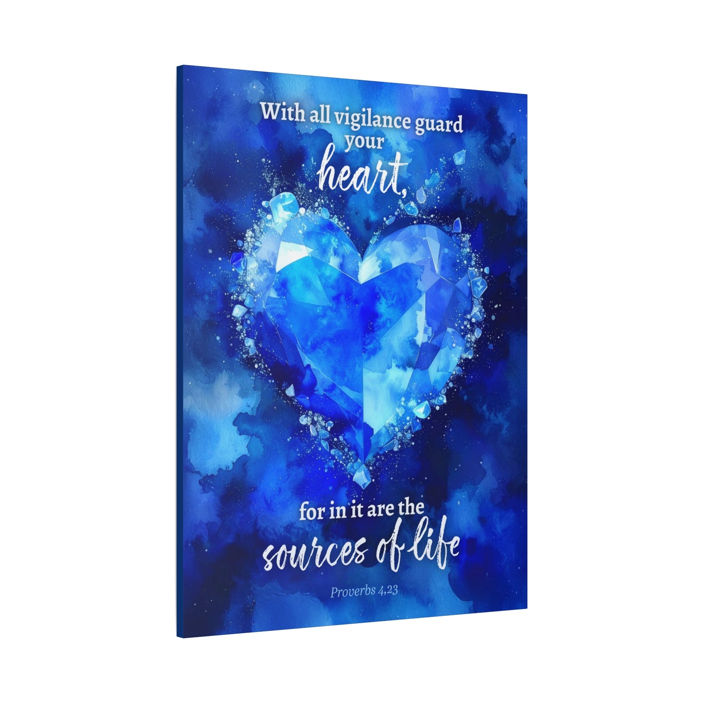 Faith Wall Art "With all vigilance guard your heart" (Proverbs 4:23)