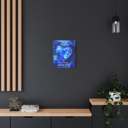 Faith Wall Art "With all vigilance guard your heart" (Proverbs 4:23)
