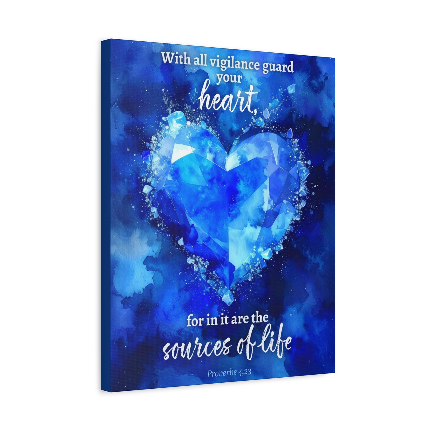 Faith Wall Art "With all vigilance guard your heart" (Proverbs 4:23)