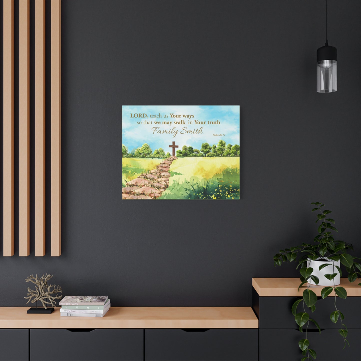 Faith Personalized Wall Art "Walk in His Truth" (Psalm 86:11)
