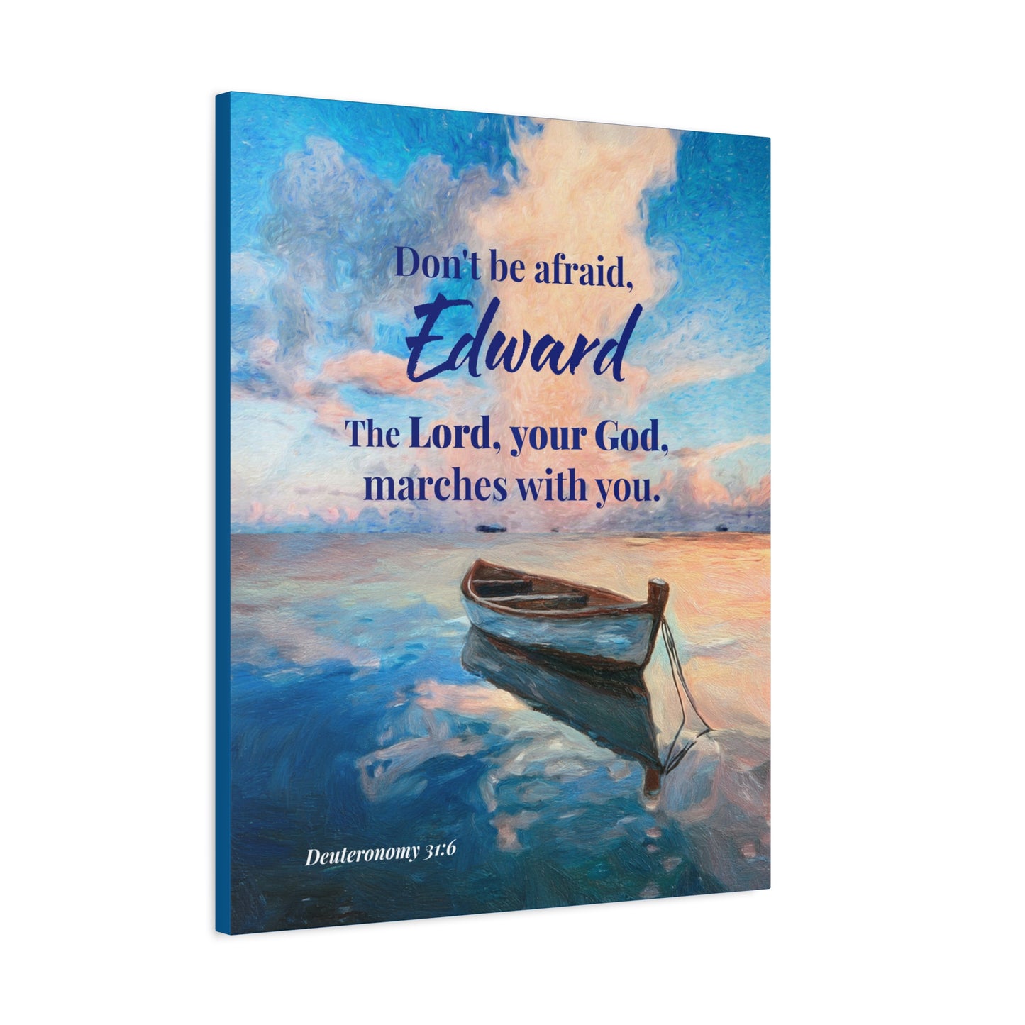 Faith Personalized Wall Art "Don't be afraid..." (Deuteronomy 31:6)