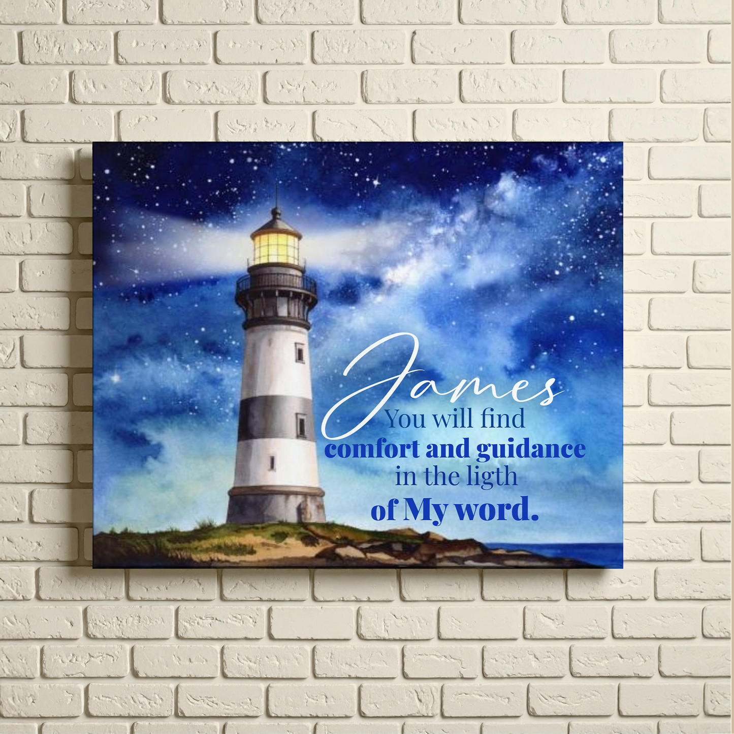 Personalized Faith Wall Art - A Beacon Of Hope