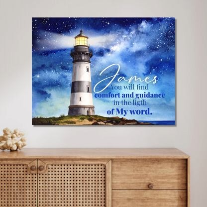 Personalized Faith Wall Art - A Beacon Of Hope