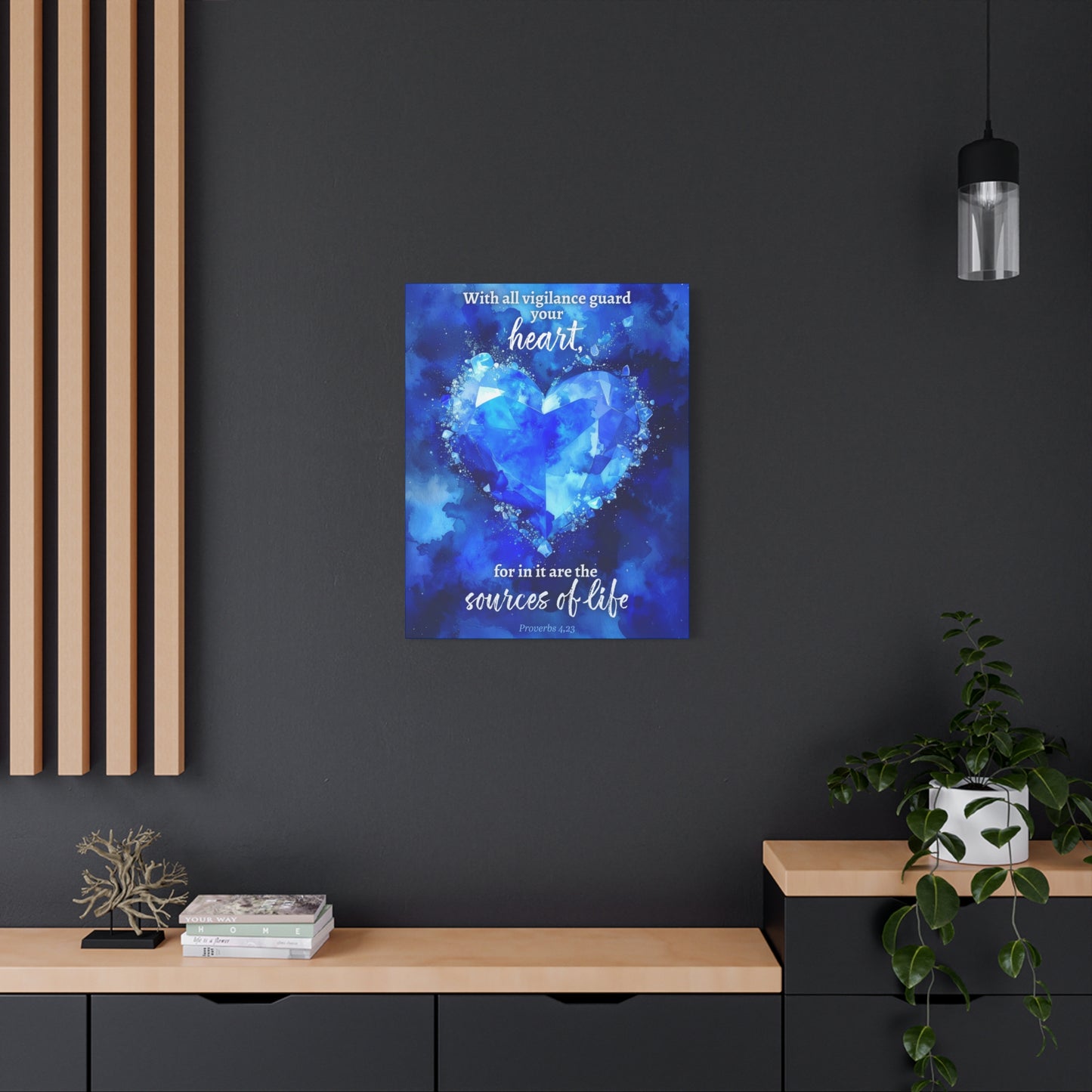 Faith Wall Art "With all vigilance guard your heart" (Proverbs 4:23)