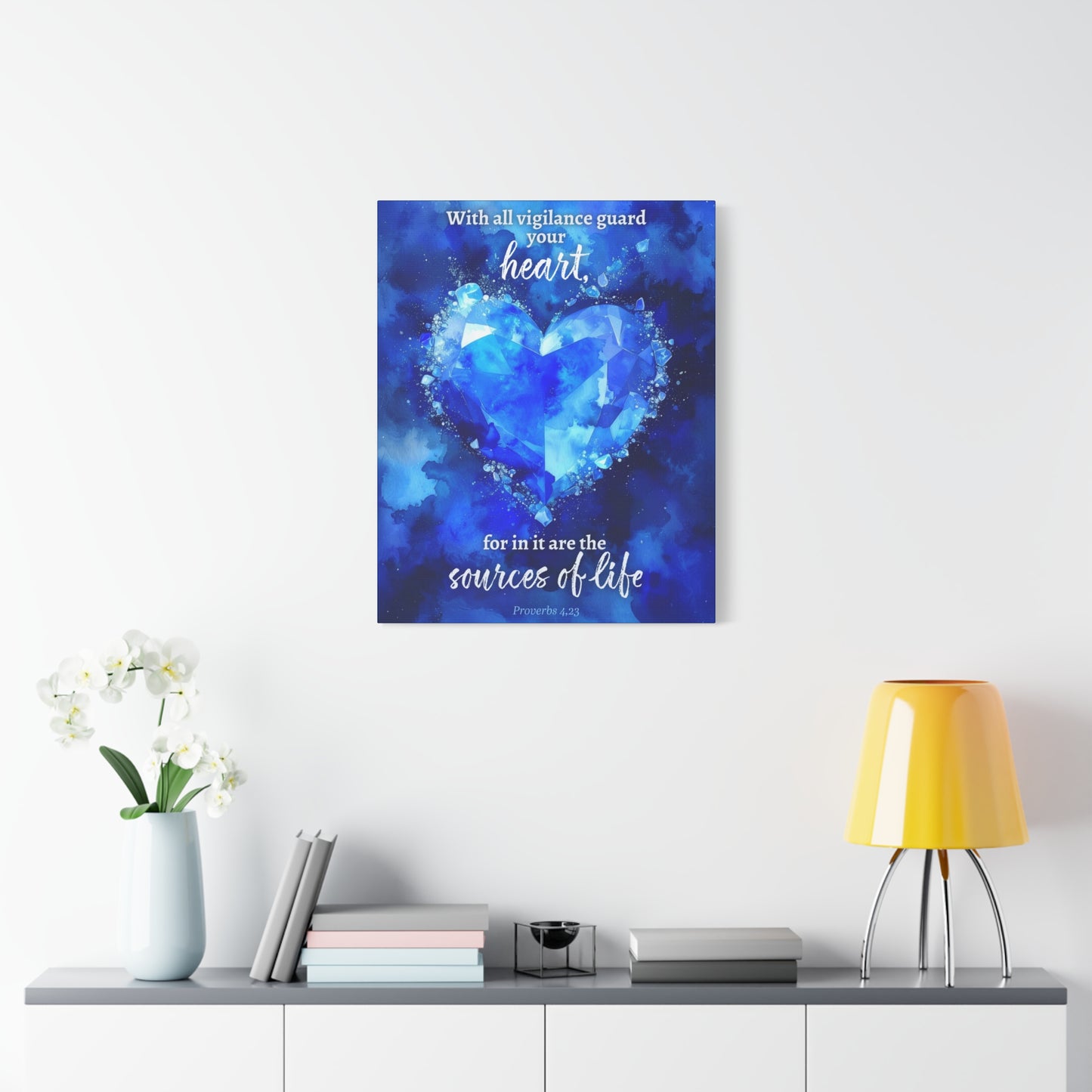Faith Wall Art "With all vigilance guard your heart" (Proverbs 4:23)