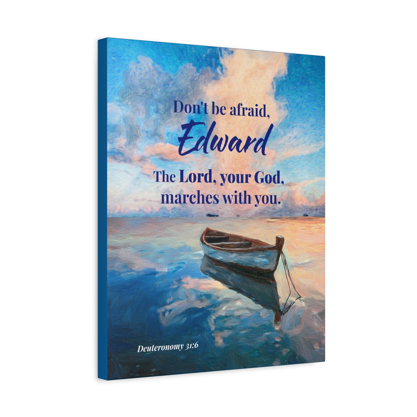 Faith Personalized Wall Art "Don't be afraid..." (Deuteronomy 31:6)