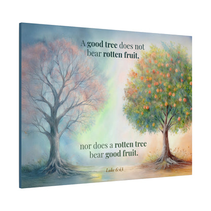 Faith Wall Art "A good tree; a rotten tree" (Luke 6:43)