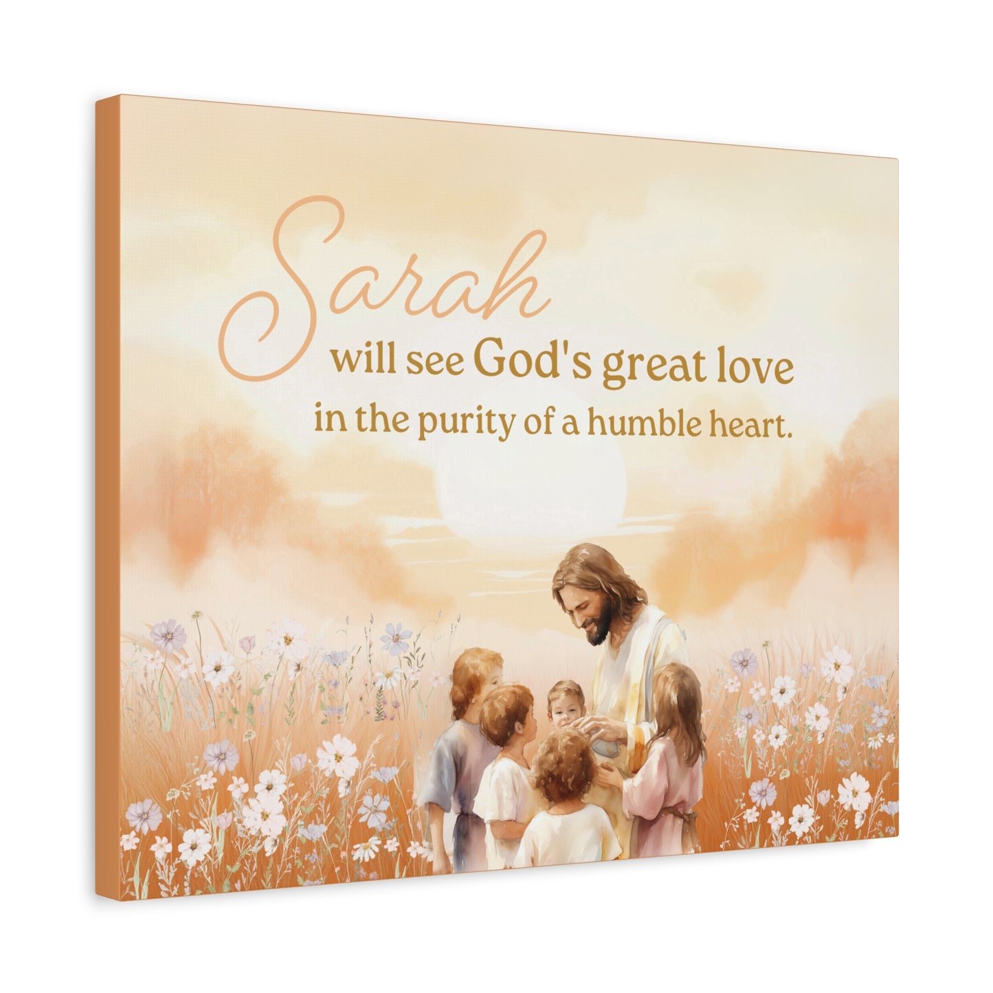 Faith Personalized Wall Art - God's Love in a Humble Heart