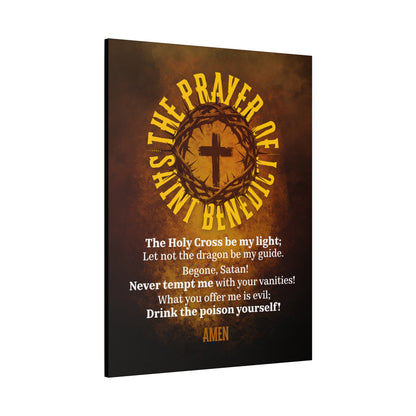 Faith Wall Art - Pray Saint Benedict