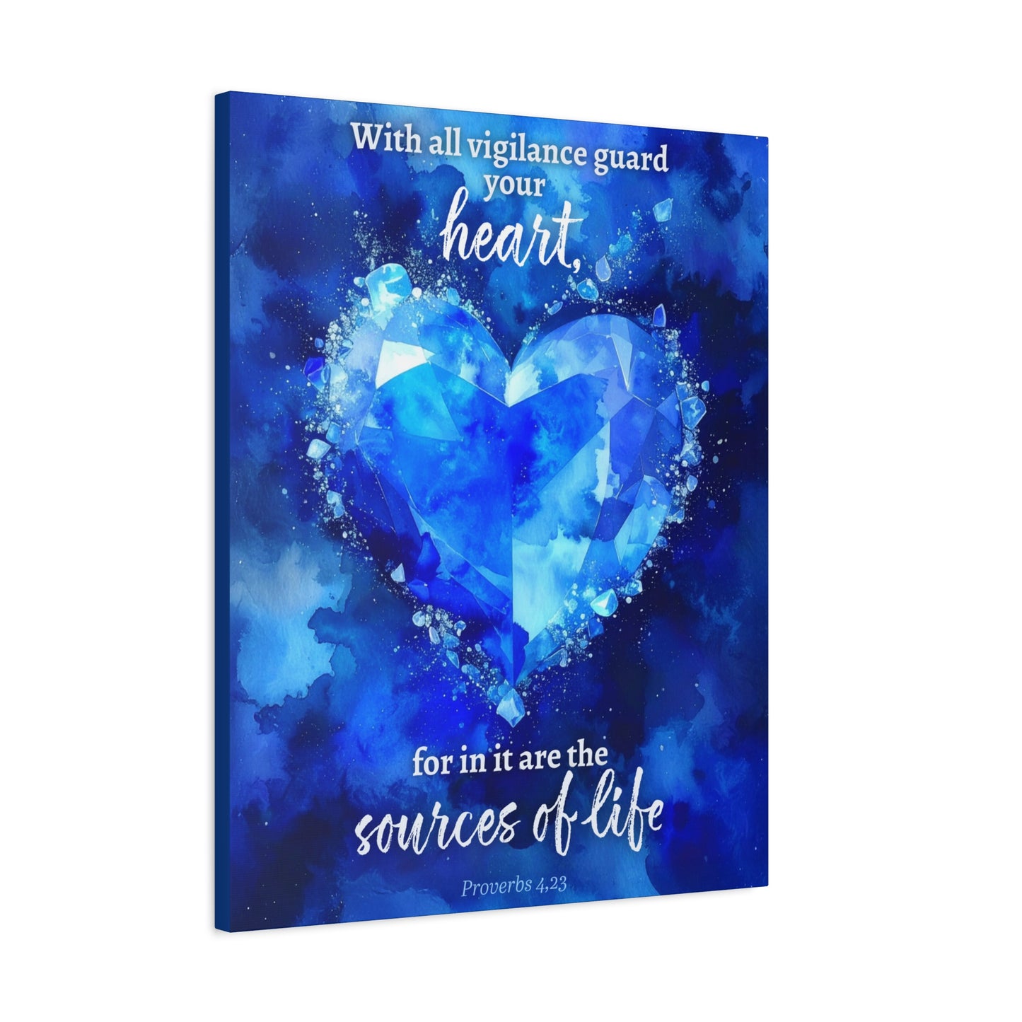 Faith Wall Art "With all vigilance guard your heart" (Proverbs 4:23)