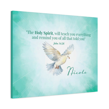 Faith Personalized Wall Art "The Holy Spirit" (John 14:26)