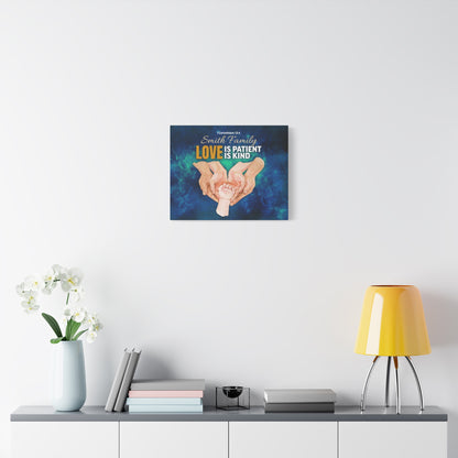 Faith Personalized Wall Art "Love Is Patient, Love Is Kind" (1 Corinthians 13:4)