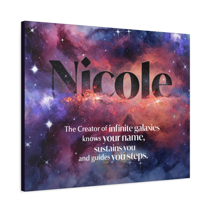 Faith Personalized Wall Art - Creator of infinite galaxies