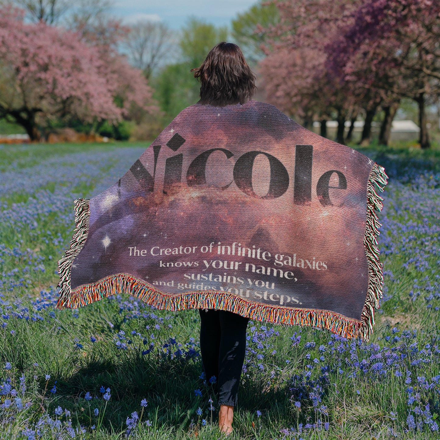 Personalized Woven Blanket - Creator of infinite galaxies