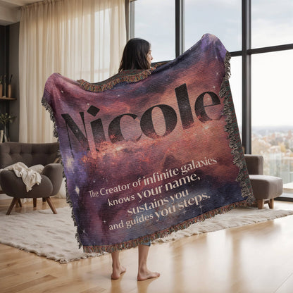 Personalized Woven Blanket - Creator of infinite galaxies