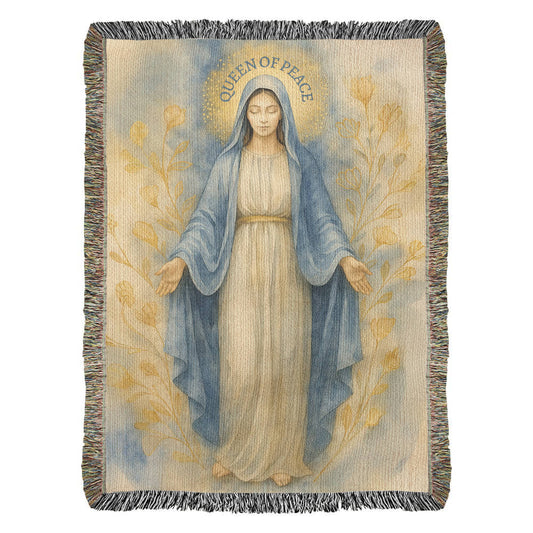 Woven Blanket "Queen of Peace"