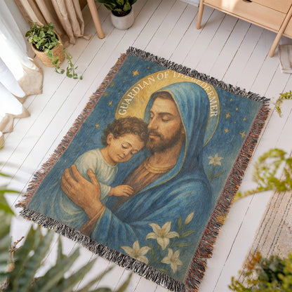 Woven Blanket "Guardian of the Redeemer"