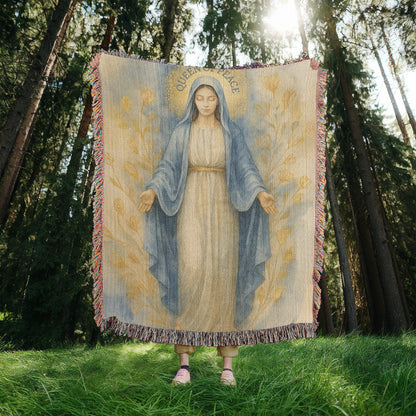 Woven Blanket "Queen of Peace"