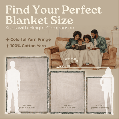 Woven Blanket "He do for you, his beloved son? (Matthew 6, 26-29)"